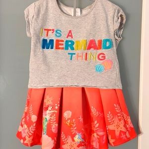 Little Mermaid skirt and top